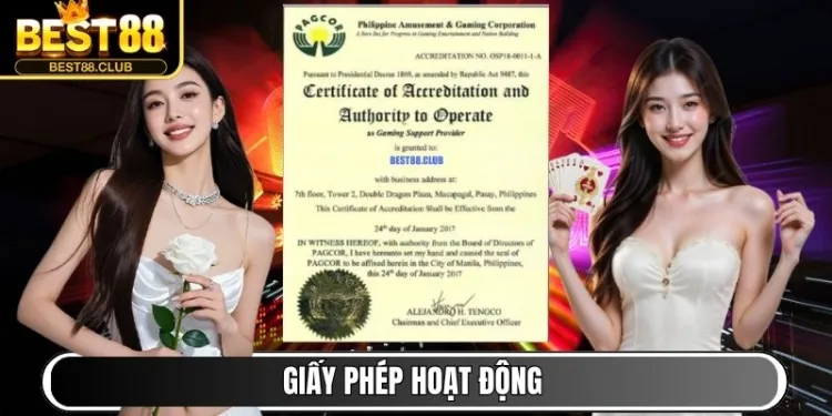 Giấy phép hoạt động